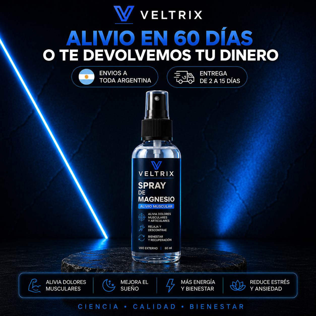 VELTRIX- Spray de aceite para lavado linfático®